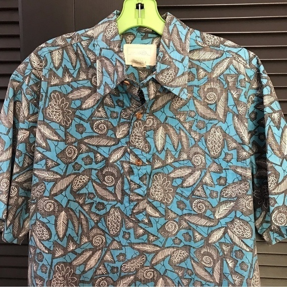 Vintage 80s Hawaii Reverse Print Aloha Shirt, Pullover Style, Size Large - Picture 2 of 13
